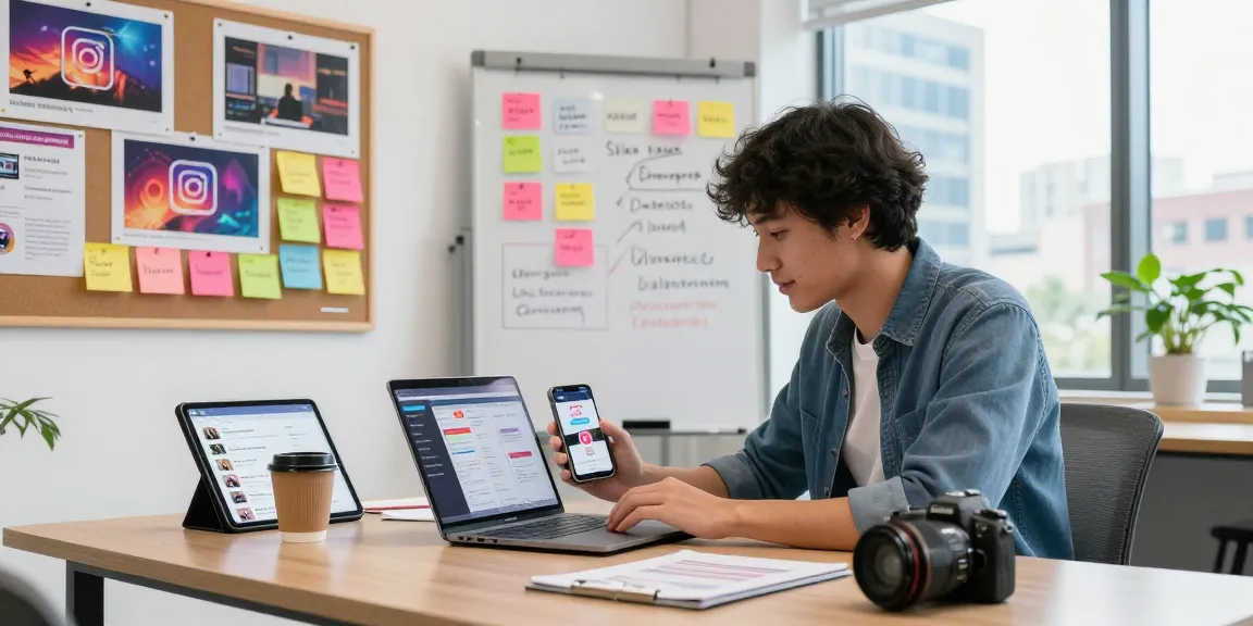 Buy Instagram views through engaging social media marketing strategies in a modern workspace.