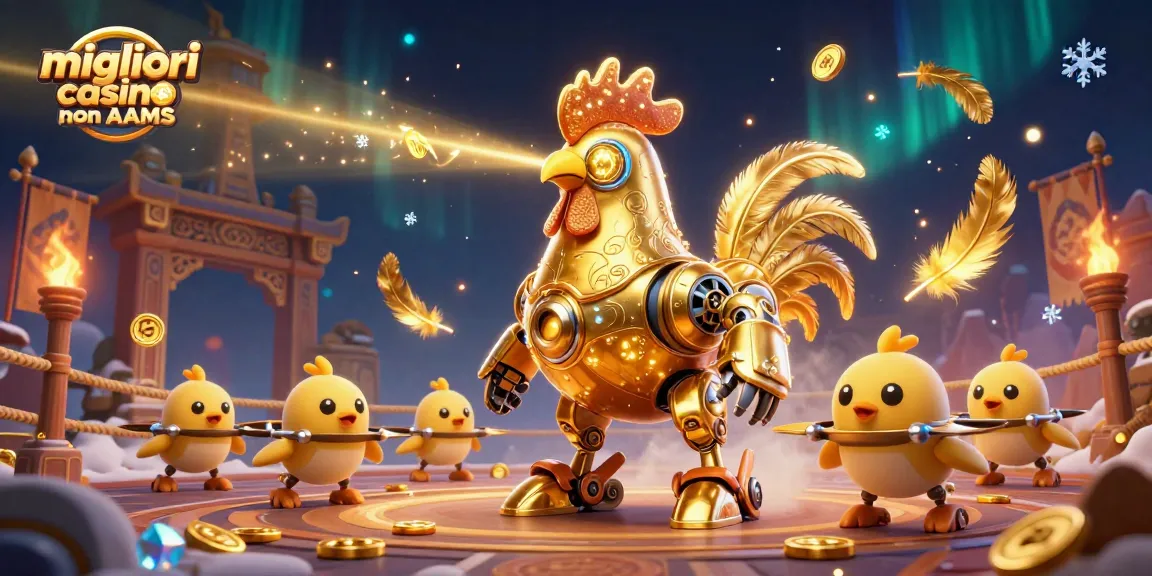 Gioca nei migliori casino non AAMS con un robot gallo dorato e droni che regalano esperienze incredibili.