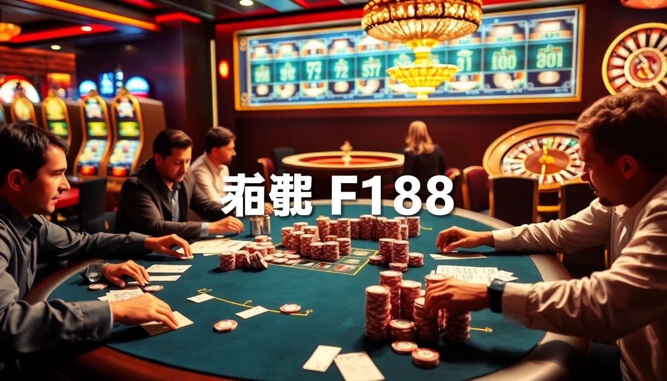 Engage with เจ้ามือรับแทง F168 through thrilling gambling scenes featuring poker and exciting casino elements.
