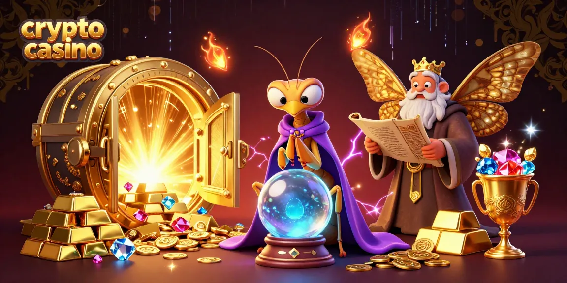 Jouer dans un crypto casino magique avec des personnages fascinants et des trésors scintillants.