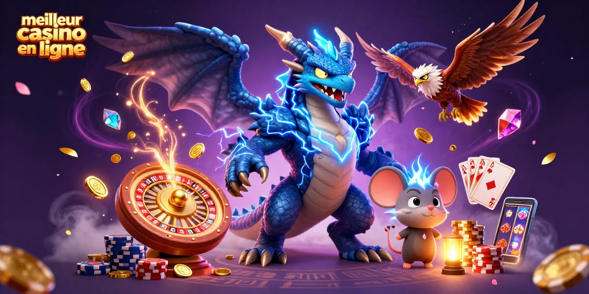 Visualisez le meilleur casino en ligne avec un dragon et des croupiers dans un décor animé