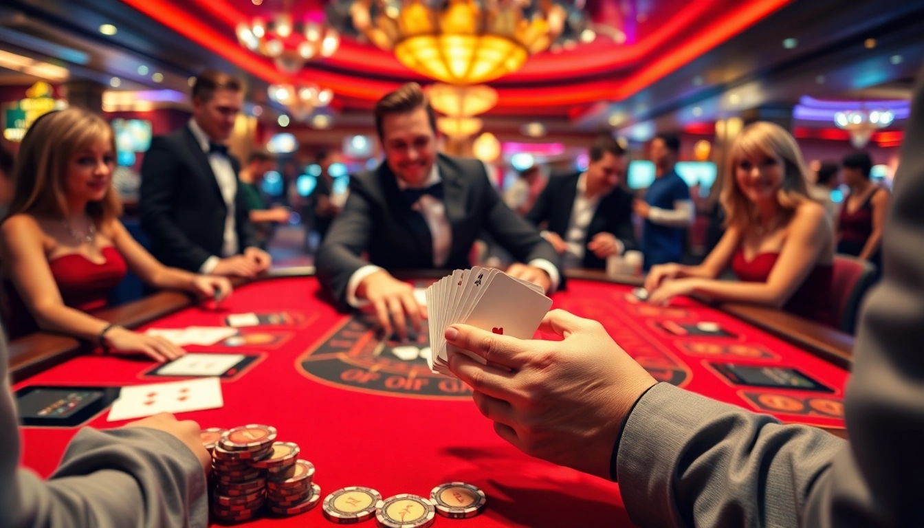 Experience thrilling gameplay at 8win malaysia, a premier casino atmosphere with engaging dealers and players.