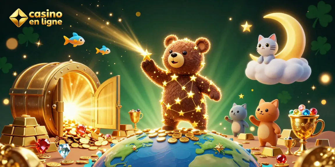 Plongez dans l'univers du casino en ligne avec des trésors scintillants et une aventure magique.