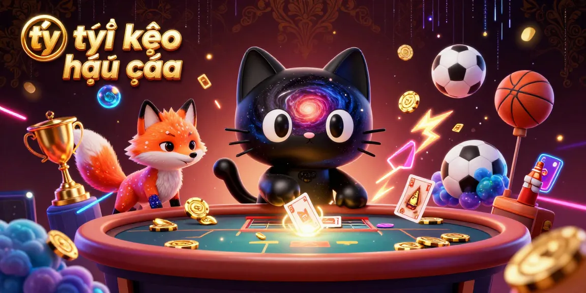 Engage with tỷ lệ kèo nhà cái through an exciting sports betting-themed cosmic casino illustration.
