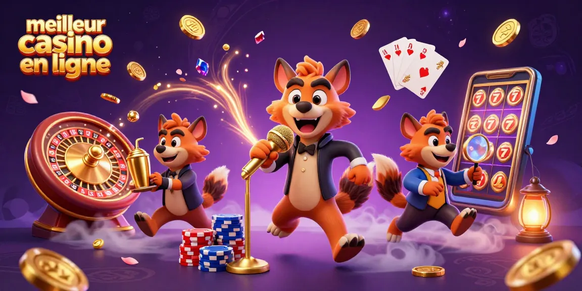 Vivez l'expérience immersive du meilleur casino en ligne avec des hyènes animées et des jeux scintillants.