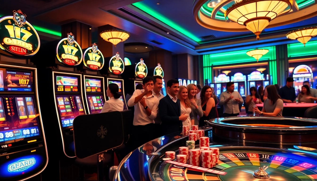 Play exciting games with slot scatter hitam symbol in a vibrant casino atmosphere.