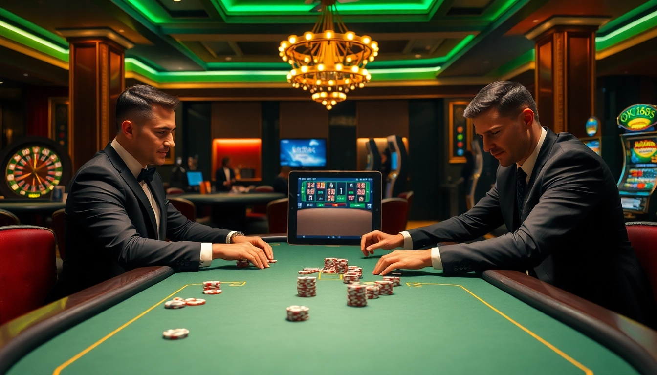 Join the excitement at OK365 with thrilling poker games and vibrant casino visuals.