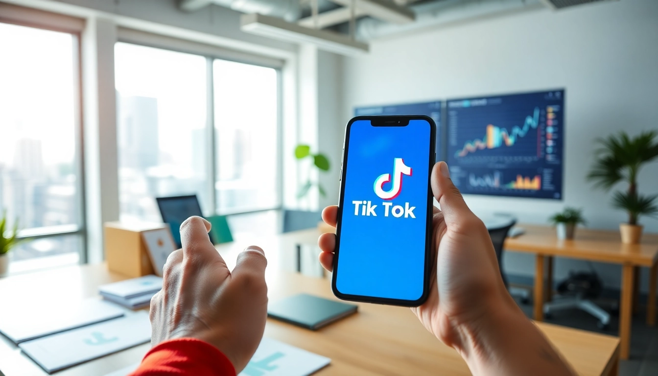 tiktok いいね 買うためにスマートフォンを使っている様子を示す画像