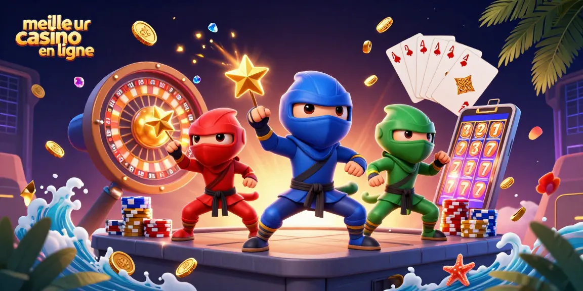 Action incroyable mettant en avant le meilleur casino en ligne avec des chameleons ninja en plein combat