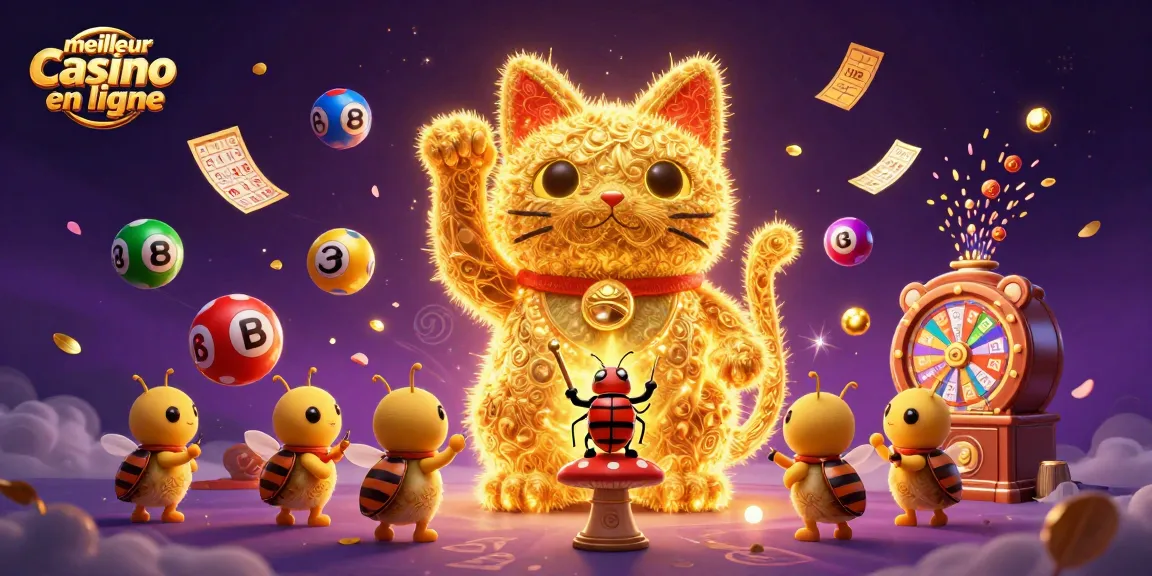 Plongez dans l'univers du meilleur casino en ligne avec une illustration captivante de jeux de chance.
