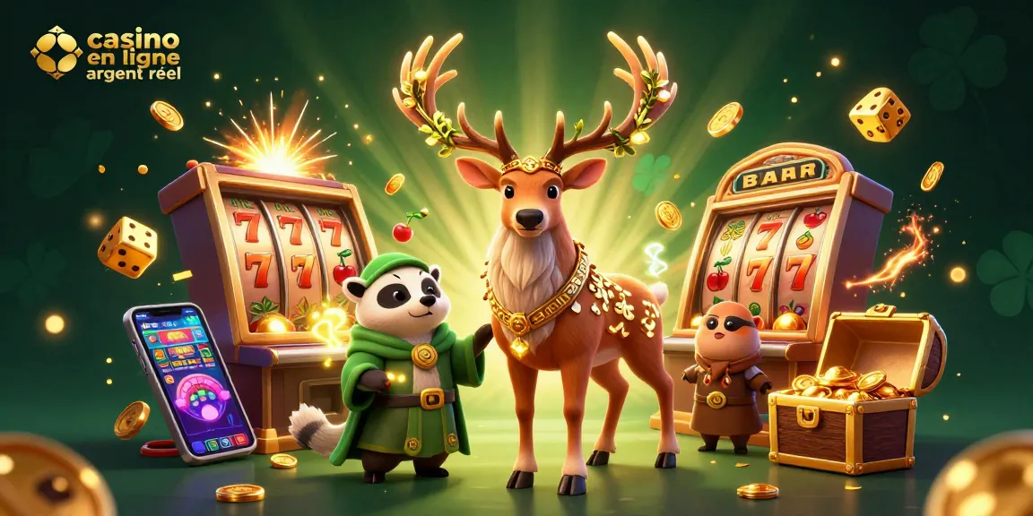 Faites briller votre chance avec le casino en ligne argent réel, illustré par des personnages magiques et des gains ici !