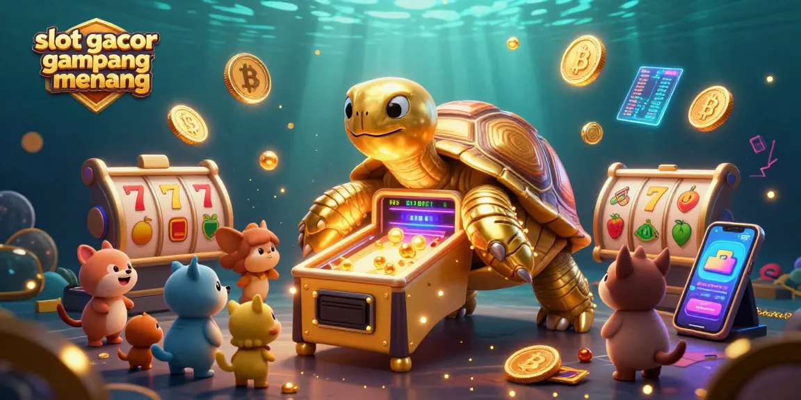 Experience the excitement of slot gacor gampang menang with vibrant 3D illustration featuring thrilling game elements.