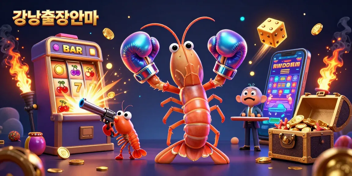 Experience engaging 강남출장안마 gaming action as vibrant characters celebrate a jackpot moment.
