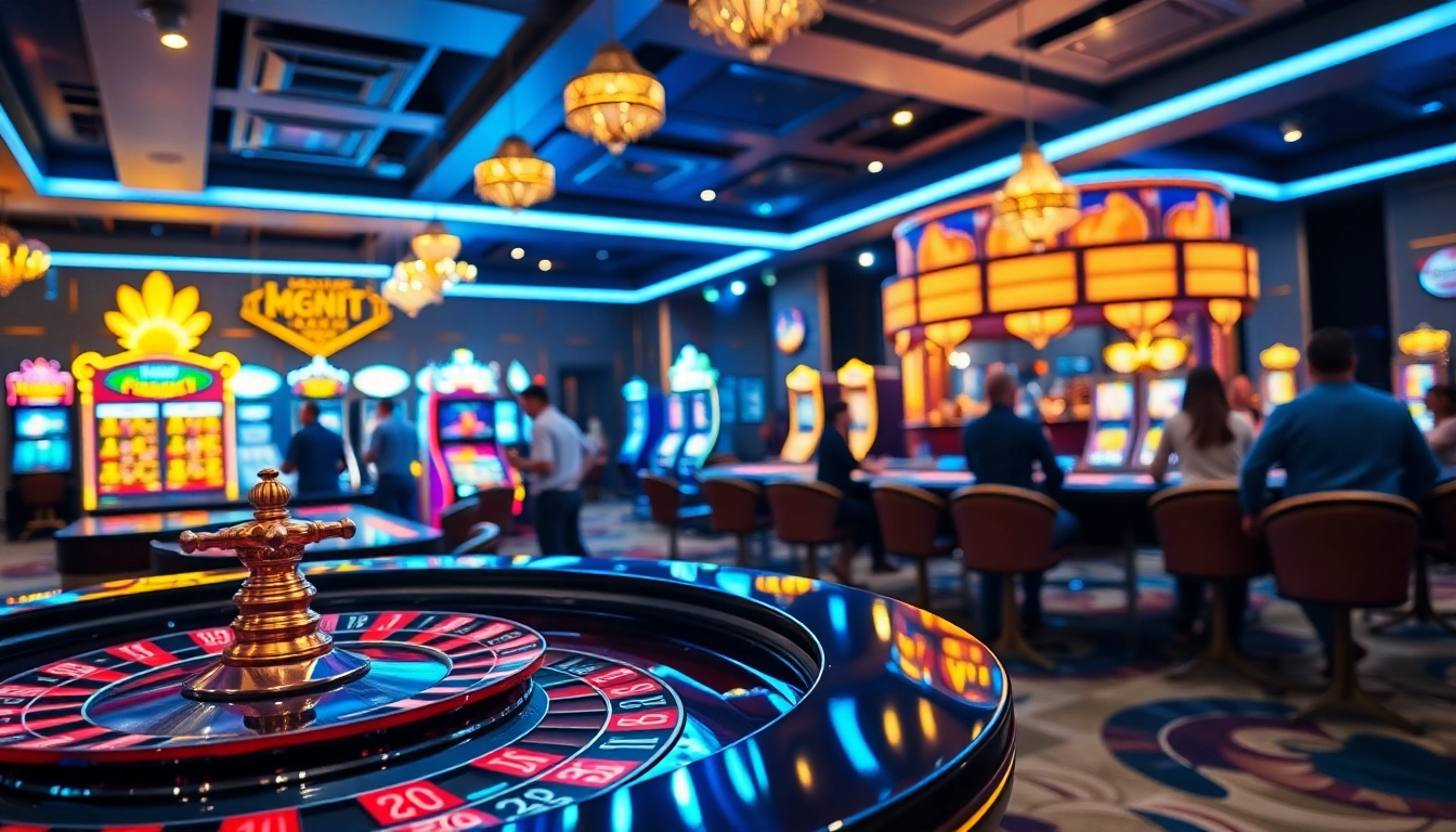Experience the thrill of Non gamstop Casino Uk with vibrant gaming tables and engaged players.