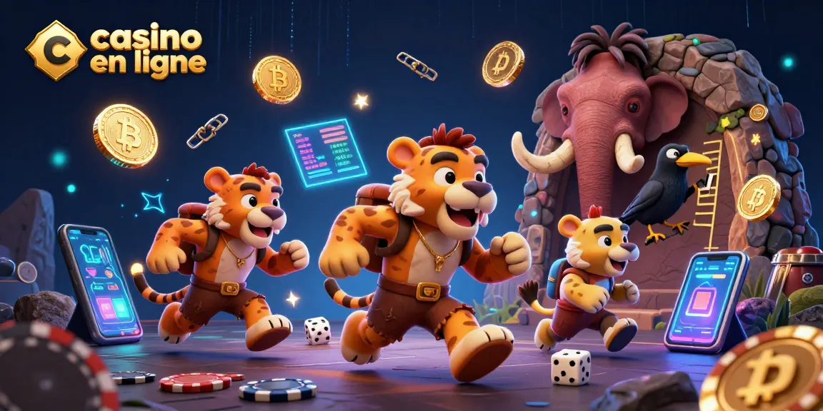Jouez au casino en ligne avec des personnages 3D animés dans une atmosphère palpitante.