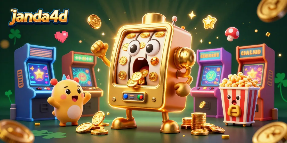 Janda4D menyediakan platform slot online dengan mesin slot yang menang koin berkilau di tengah suasana menarik.