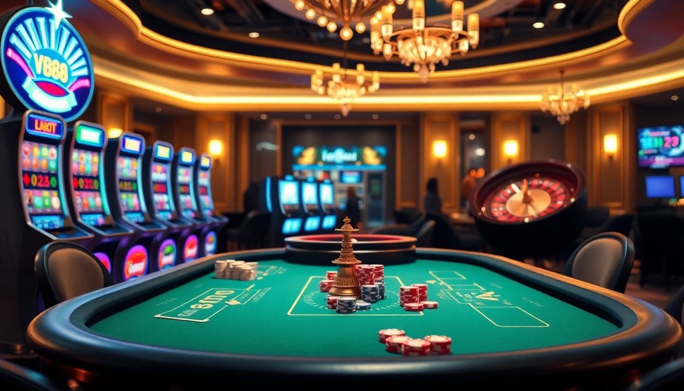 Engage with the thrilling link đăng nhập VB88 while enjoying a premium casino experience with vibrant gaming elements.