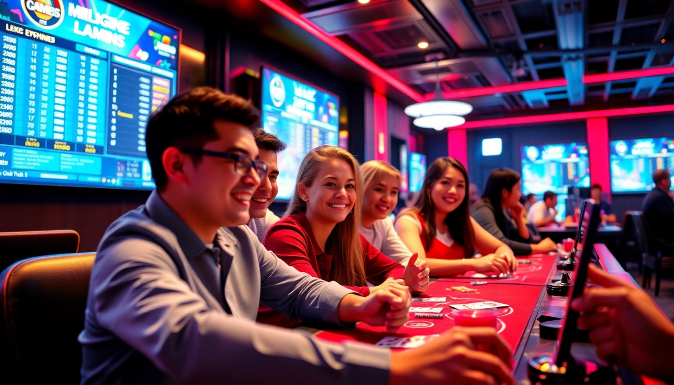 Experience the excitement of online gambling at https://mm88.agency/ with diverse players enjoying engaging games.