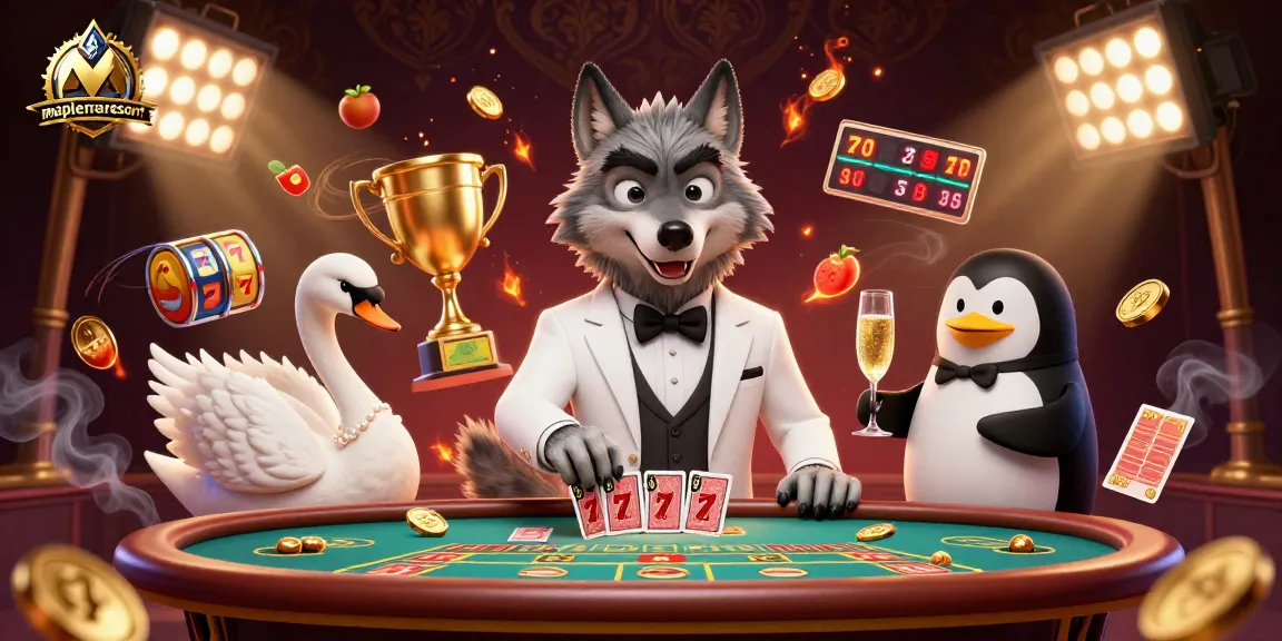 Engage in exciting gameplay at mapletreeresort with a vibrant 3D casino scene showcasing animated characters and dynamic elements.