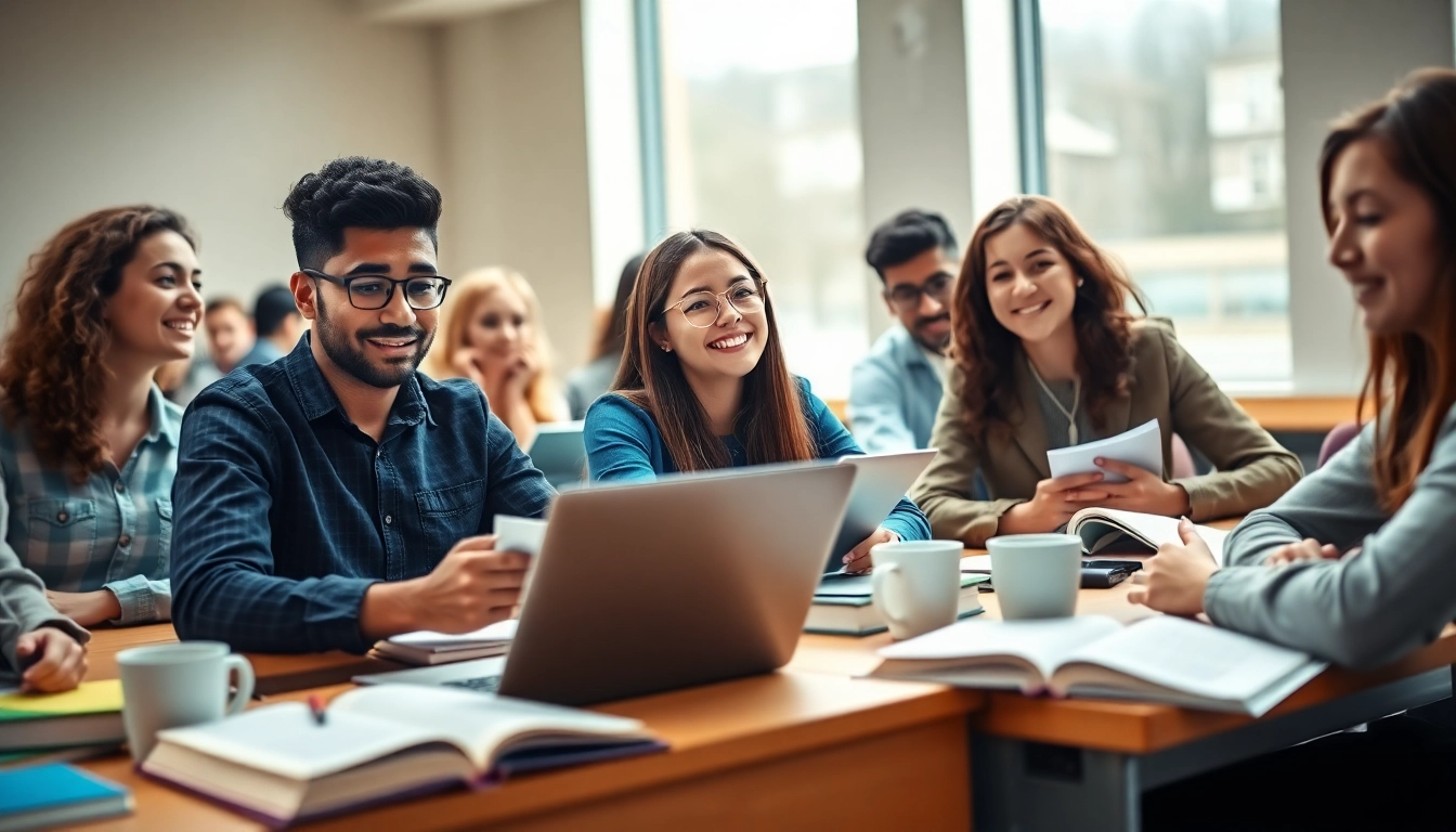 Students preparing for their English exams as they pay someone to take toefl for help.
