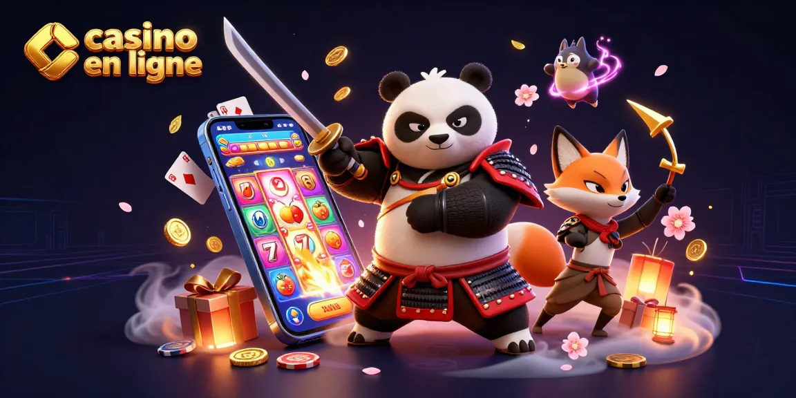 Plongez dans l'univers du casino en ligne avec l'illustration d'une dynamique scène de jeux de casino.