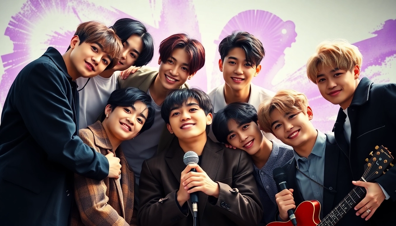 BTS members in vibrant portrait highlighting their unique styles and energy.