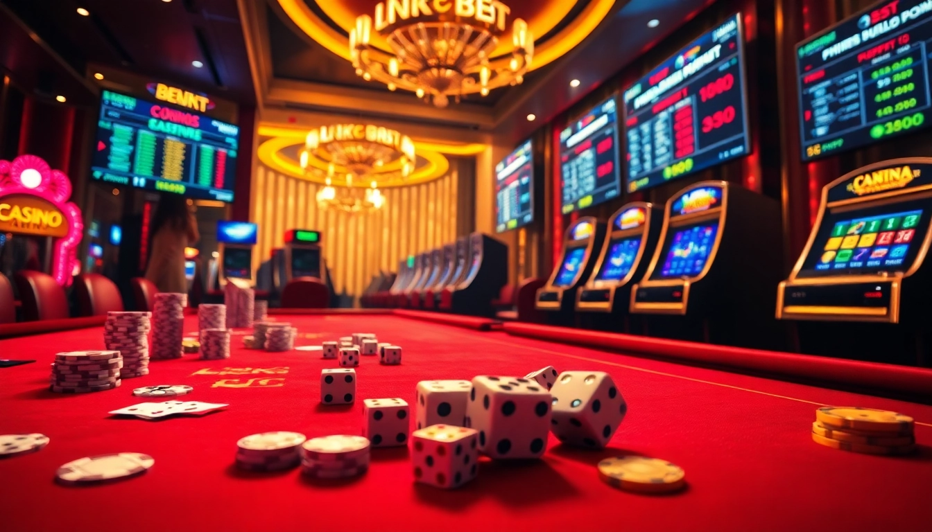 Experience the excitement of casino gaming with link bet88, featuring vibrant tables and thrilling betting action.