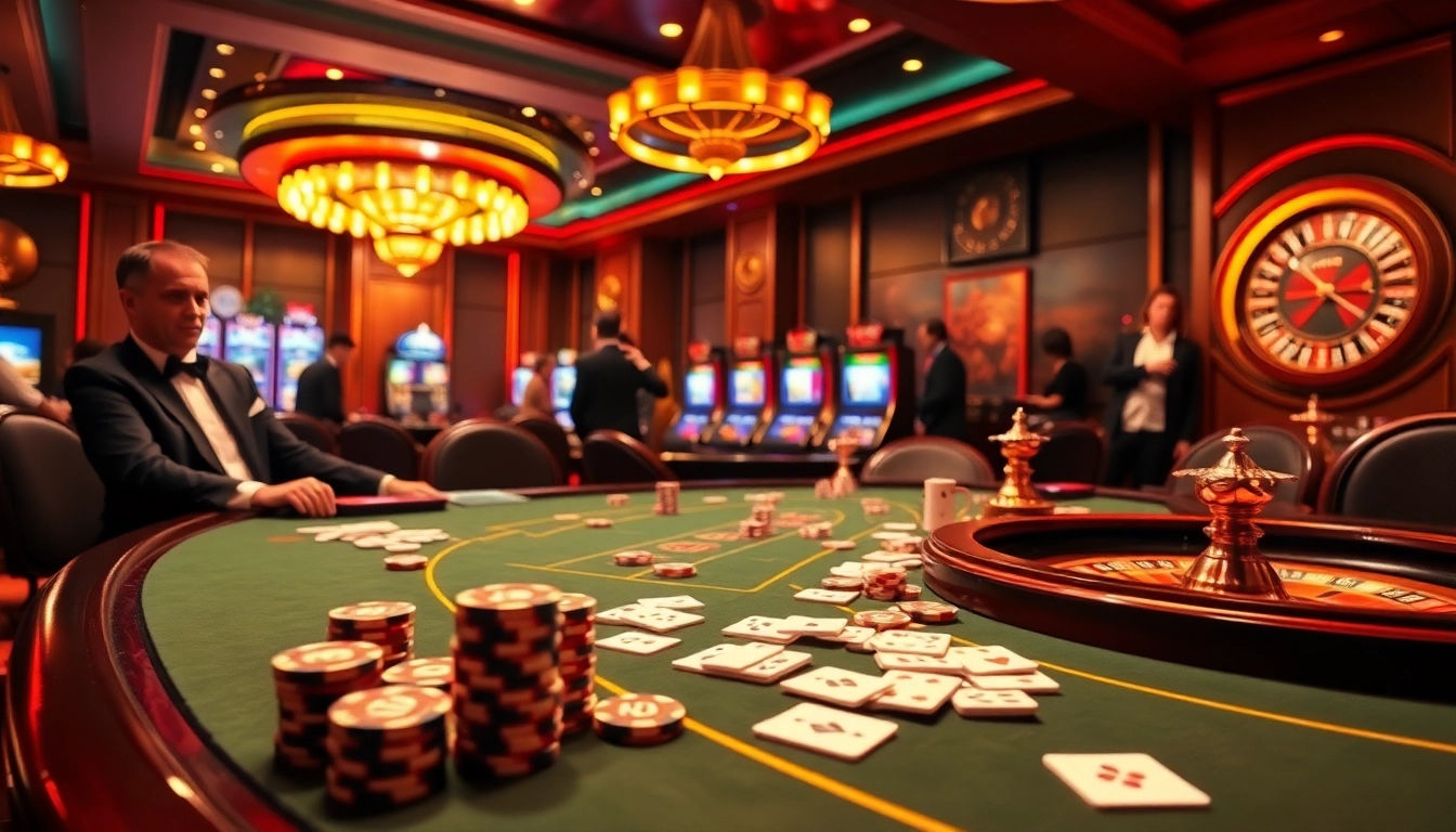 Experience the thrill of gambling at https://kkwin.diy/ with vibrant casino tables and engaged players.