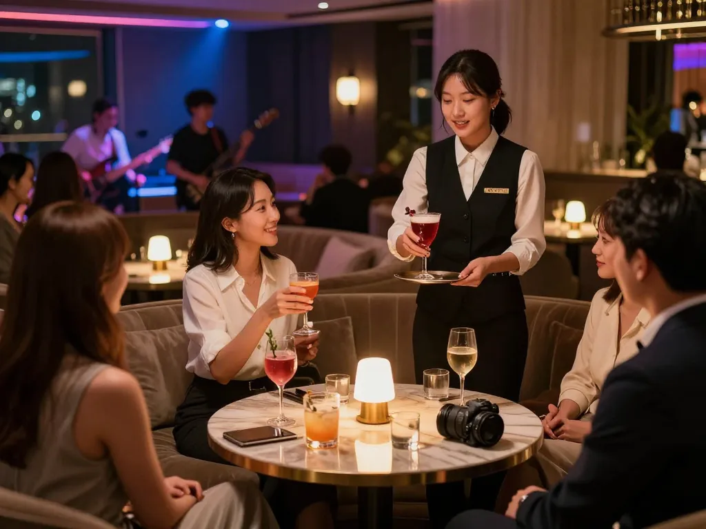 Experience upscale 강남쩜오 nightlife with stylish lounges, beautiful hostesses, and vibrant atmosphere.
