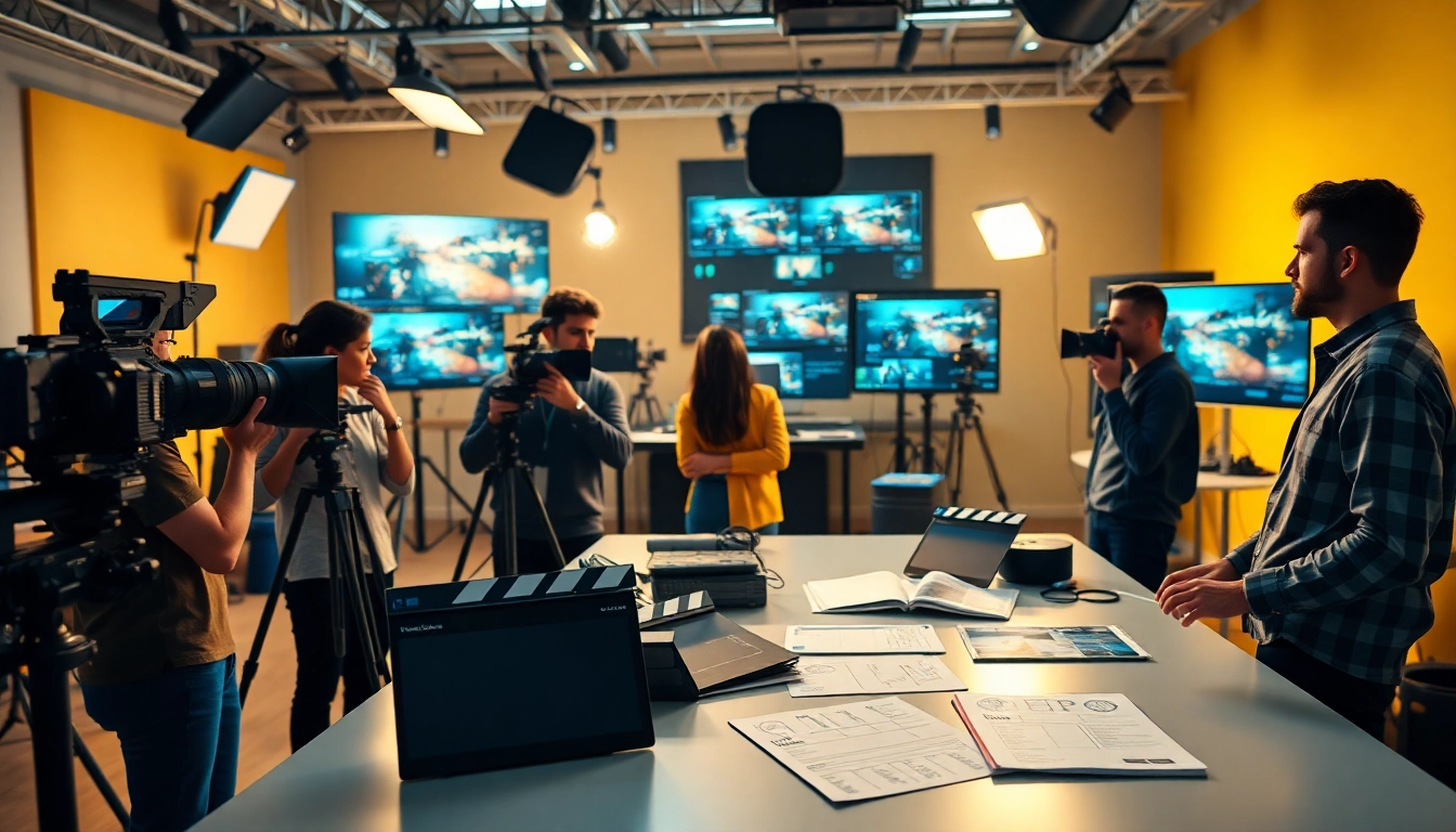 Engaging video production team enhancing dynamic projects in Edmonton with innovative techniques.