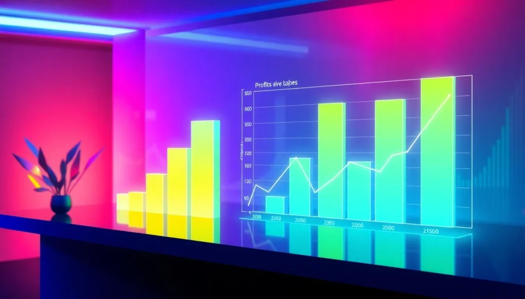 Optimisez votre profit immobilier rapide avec des graphiques professionnels illustrant la croissance des investissements.