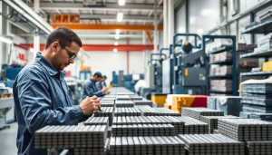 Top-notch NdFeB magnets manufacturer in china showcasing workers in action in a high-tech factory.