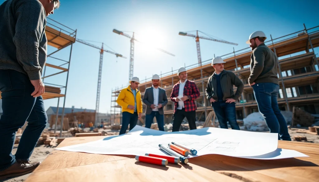 Find reputable building companies near me with skilled professionals collaborating on site.