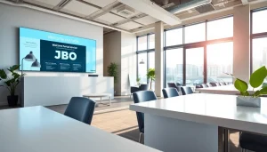 Enhance your JBO rental experience in a modern, inviting office space.