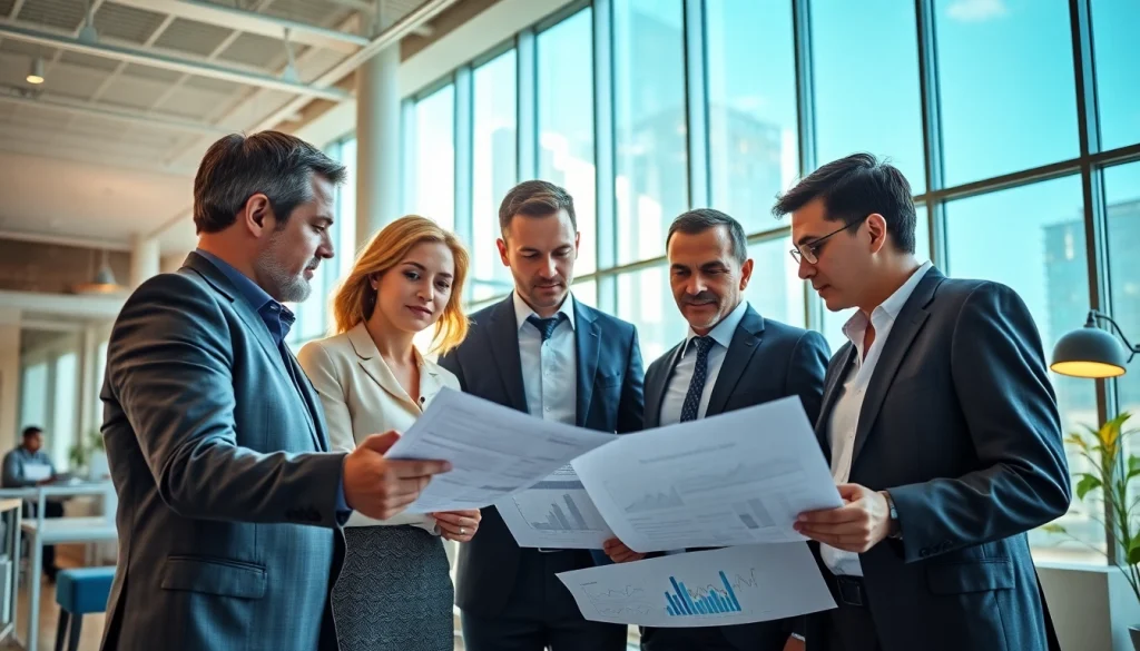 Quickplus Business Consultants team engaging in a professional meeting about business strategies.