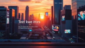 Engage with https://rr88rd.com/ through a modern website design illuminated by a vibrant city skyline.