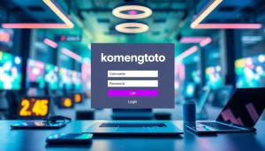 Masuk ke halaman komengtoto login dengan antarmuka yang menarik dan modern
