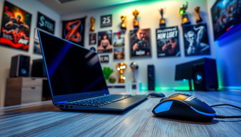 Showcase of RR88 gaming setup with advanced equipment and unique decorations.