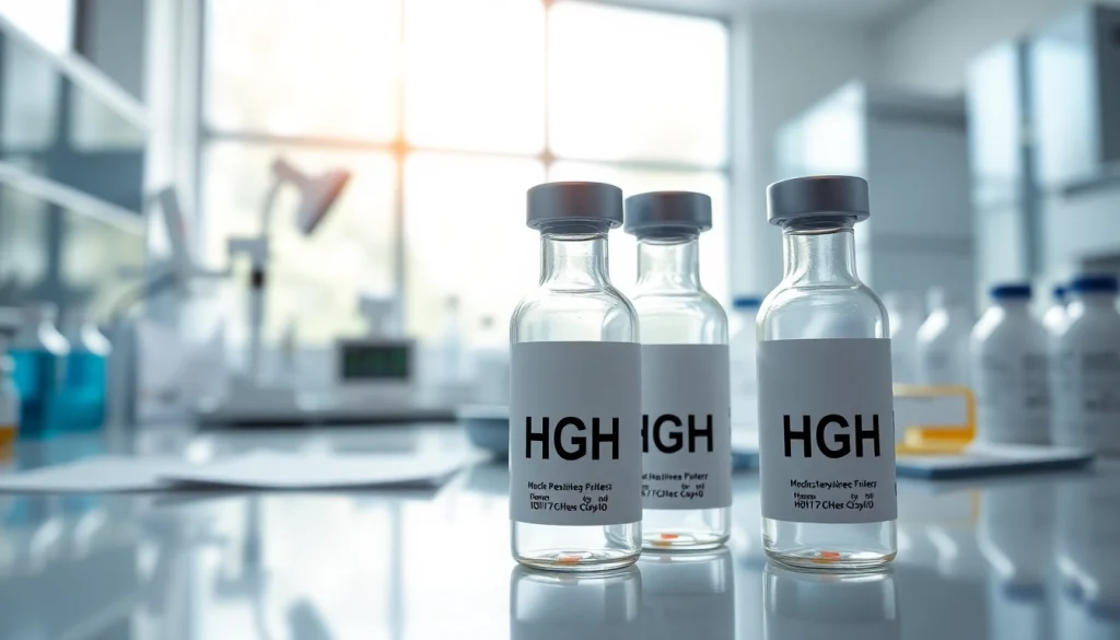 View of HGH FOR SALE in a professional healthcare setting with clinical laboratory elements.