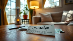 Mengamankan tiket diantogel yang menarik di meja kayu dengan pencahayaan alami.