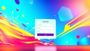 Masuk dengan mudah menggunakan koi800 login di antarmuka yang sederhana dan menarik.