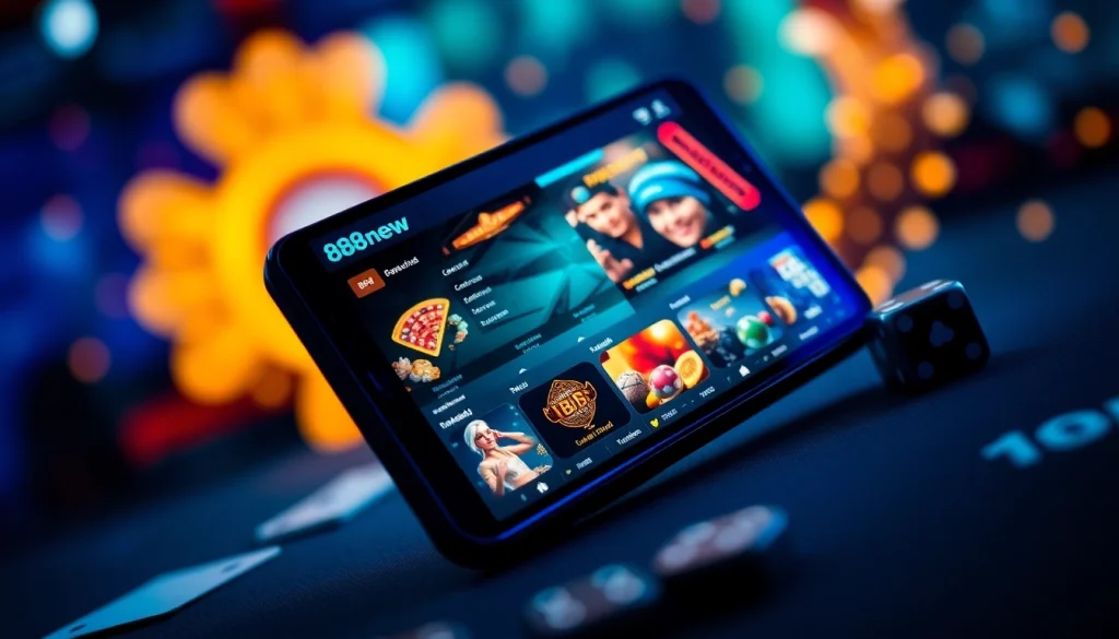 Experience seamless gaming with 888new's dynamic online platform and modern app interface.