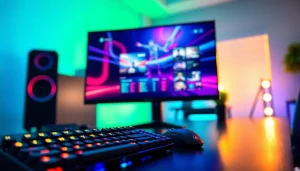 Menampilkan permainan bensu4d alternatif game dalam suasana gamer yang modern.