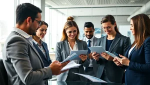 Финансовые и страховые консультанты 79king анализируют документы в современном, надёжном офисном окружении