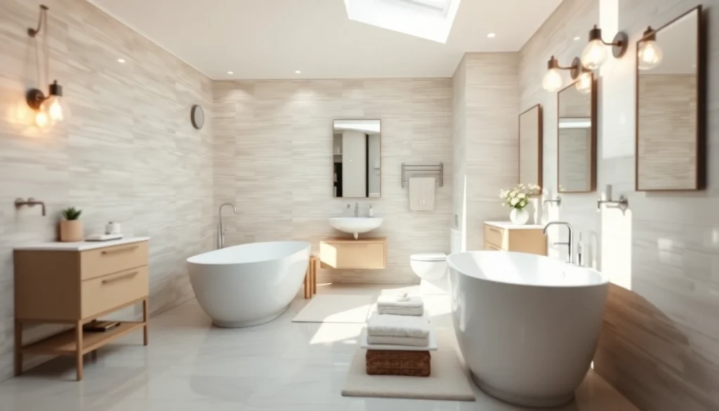 Transform your space with a stunning bathroom remodeling service, showcasing elegant fixtures and modern designs.