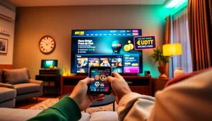 Interactive MV 88 online gambling platform showcasing engaging digital interface and cryptocurrency features.