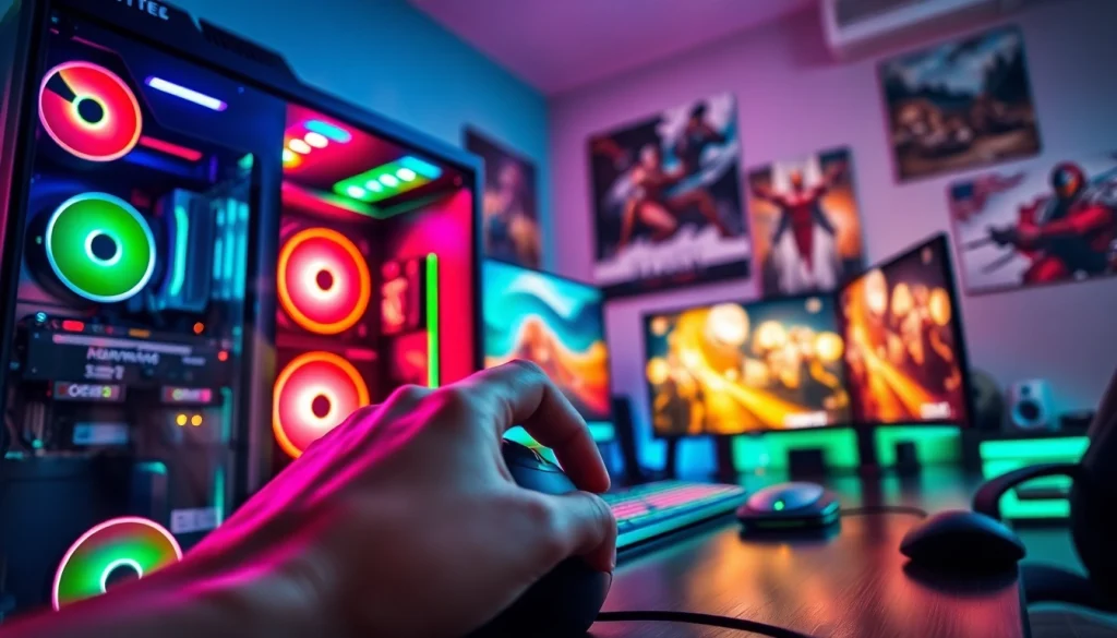 Engage in thrilling gameplay at https://rusia777.com with a vibrant gaming setup.