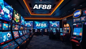Engaging visual representation of online gaming at af88.com, showcasing vibrant interfaces and exciting game elements.