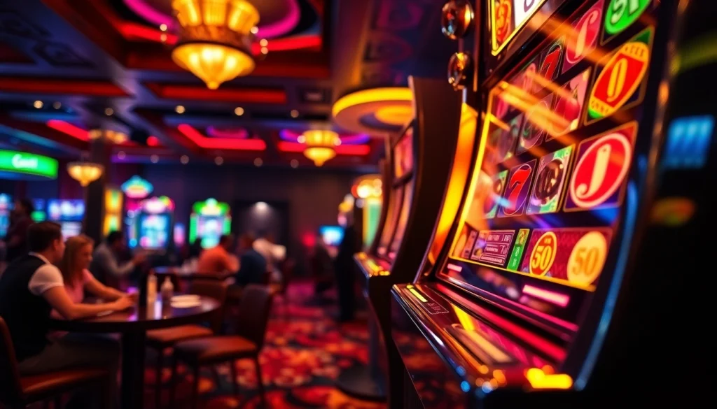 Menangkan jackpot di slot machine fixplay666 yang bersinar di kasino mewah.