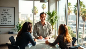 Engaging business coach los Angeles leading a vibrant team brainstorming session.